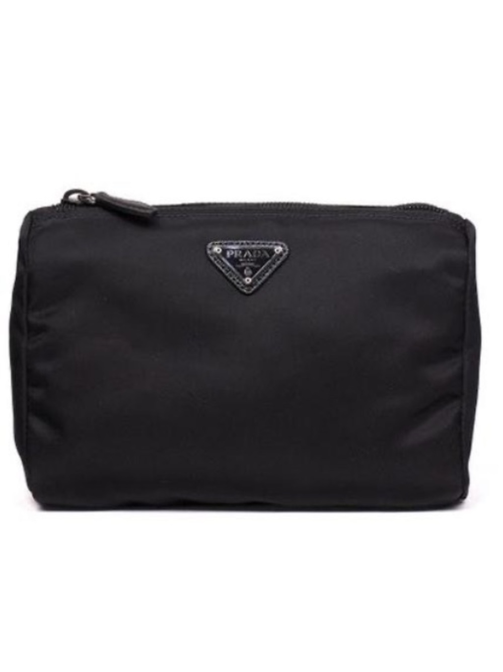 Prada black nylon pouch